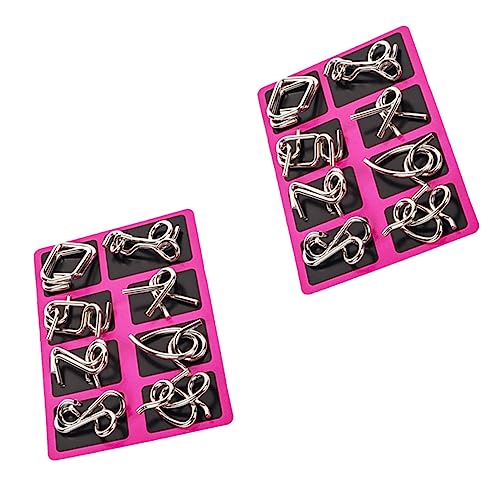 CORHAD 2 Sätze Draht Gehirntrainer Puzzle Knobelspiel Tragbar Konzentrationstraining für Jugendliche und Erwachsene CORHAD 2 Sätze Draht Gehirntrainer Puzzle Knobelspiel Tragbar Konzentrationstraining für Jugendliche und Erwachsene von CORHAD