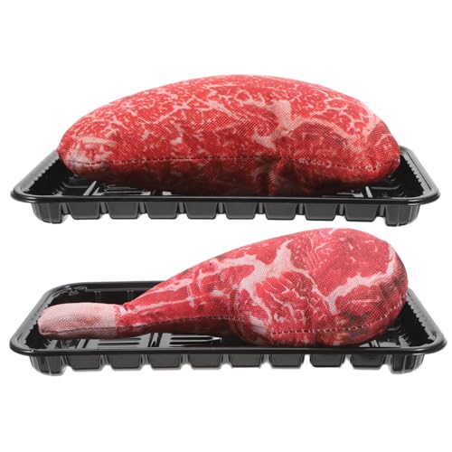 CORHAD 2 Sätze Lebensechte Dekor Rindfleisch Steak Modelle Realistische Kunststeaks für Küchenparty Szene Fotorequisite Langlebiges Vielseitiges Fleisch deko CORHAD 2 Sätze Lebensechte Dekor Rindfleisch Steak Modelle Realistische Kunststeaks für Küchenparty Szene Fotorequisite Langlebiges Vielseitiges Fleisch deko von CORHAD
