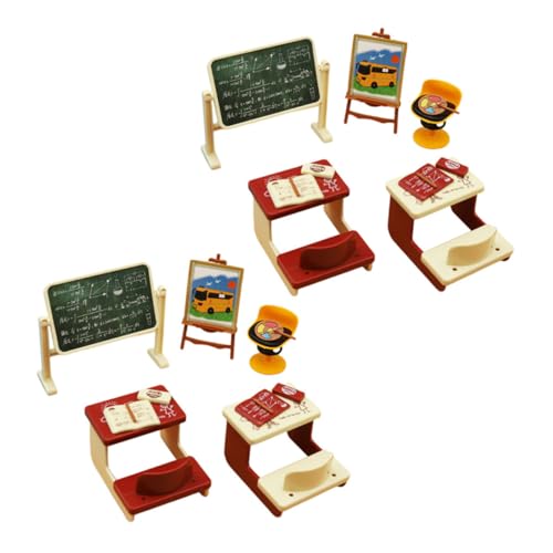 CORHAD 2 Sätze Miniatur Klassenzimmer Zubehör Miniatur Möbel für DIY Basteln Puppenhaus Dekoration für Jugendliche und Sammler CORHAD 2 Sätze Miniatur Klassenzimmer Zubehör Miniatur Möbel für DIY Basteln Puppenhaus Dekoration für Jugendliche und Sammler von CORHAD