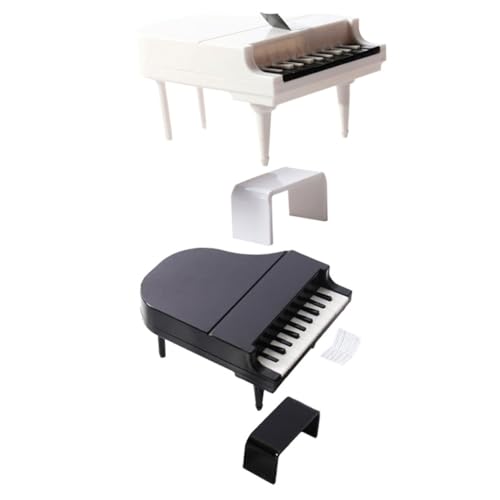 CORHAD 2 Sätze Puppenhaus Miniatur Klavier Miniatur Klavier Ornament Mikro Landschaftsbau CORHAD 2 Sätze Puppenhaus Miniatur Klavier Miniatur Klavier Ornament Mikro Landschaftsbau von CORHAD