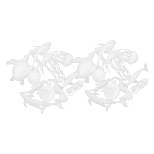 CORHAD 2 Sets Epoxidguss, Herstellung Von Charms, Basteln Von Figuren, Basteln Von Zubehör, DIY-zubehör, Kunststoff-minifiguren, Kunststoff-meerestiere, Füllstoffe von CORHAD