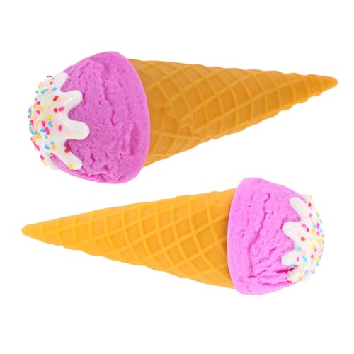 CORHAD 2stücke Künstliche Eiscreme Modell Realistische Deko Für Fotografie Und Fensterpräsentation Als Küchen Und Party-Dekoration Tiefviolette Waffel Mit Sahne-Effekt CORHAD 2stücke Künstliche Eiscreme Modell Realistische Deko Für Fotografie Und Fensterpräsentation Als Küchen Und Party-Dekoration Tiefviolette Waffel Mit Sahne-Effekt von CORHAD