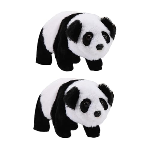 CORHAD 2 Stück Elektrisches Kuscheltier Panda Realistische Simulation Begehbar und Klingelnd Weiches Plüschmaterial Kindgerechtes Elektrospielzeug für Jungen und Mädchen CORHAD 2 Stück Elektrisches Kuscheltier Panda Realistische Simulation Begehbar und Klingelnd Weiches Plüschmaterial Kindgerechtes Elektrospielzeug für Jungen und Mädchen von CORHAD