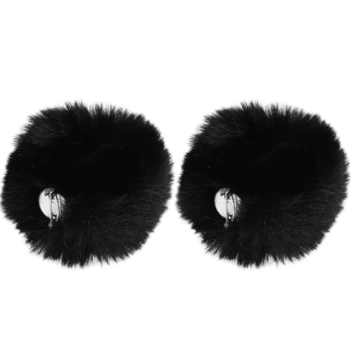 CORHAD 2 Stück Flauschige Hasenschwänze für Kostüme Abnehmbare Plüschschwänze für Karneval Halloween und Cosplay Süße und Bequeme Hasenaccessoires für Damen und Erwachsene von CORHAD