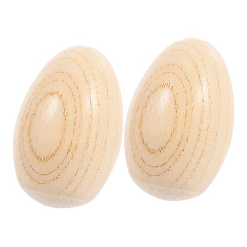 CORHAD 2 Stück Holz Maracas Ei Shaker Percussion Musikinstrument für Jungen Mädchen Pädagogisch Inspirierend von CORHAD