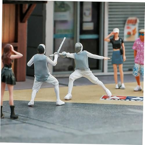 CORHAD 2 Stück Maßstab Miniatur Fechten Figuren Realistische Fencing Match Modelle für Diorama DIY Sammler und Puppenhaus Zubehör CORHAD 2 Stück Maßstab Miniatur Fechten Figuren Realistische Fencing Match Modelle für Diorama DIY Sammler und Puppenhaus Zubehör von CORHAD