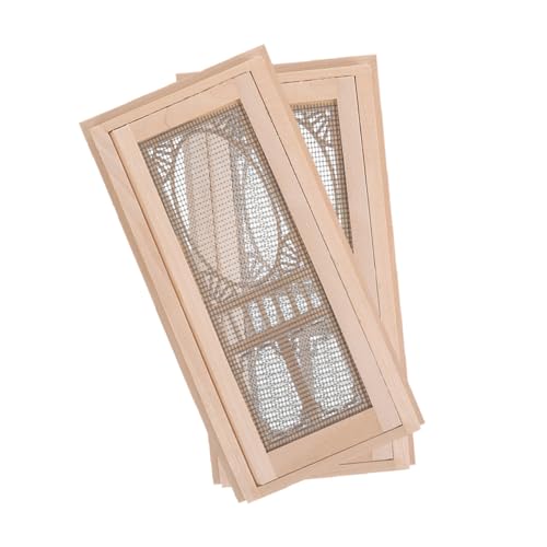 CORHAD 2 Stück Maßstab Puppenhaus Möbel Zubehör Holz für DIY Dekoration Passend für Klassische und Moderne Puppenhäuser von CORHAD