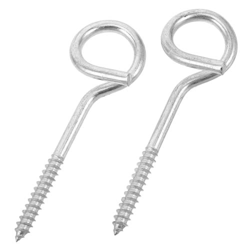 CORHAD 2 Stück Metall-ösenhaken, Deckenhaken, Edelstahl-schraubösen, Robuste Ösenschrauben, Schrauben Für Hängematten Und Schaukeln, Für Den Außen- Und Innenbereich CORHAD 2 Stück Metall-ösenhaken, Deckenhaken, Edelstahl-schraubösen, Robuste Ösenschrauben, Schrauben Für Hängematten Und Schaukeln, Für Den Außen- Und Innenbereich von CORHAD