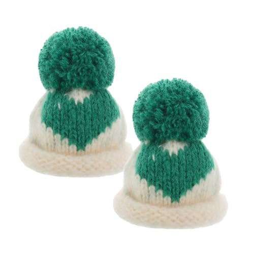 CORHAD 2 Stück Mini Gestrickte Mützen Handgefertigte Kleine Beanies Weinflaschen Dekoration DIY Accessoires für Weihnachtsbaum und Puppenzubehör Festliche Bastelideen Grün CORHAD 2 Stück Mini Gestrickte Mützen Handgefertigte Kleine Beanies Weinflaschen Dekoration DIY Accessoires für Weihnachtsbaum und Puppenzubehör Festliche Bastelideen Grün von CORHAD