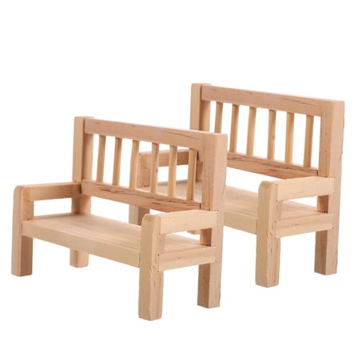 CORHAD 2 Stück Miniatur Holzbank Mini Gartenbank Modell Puppenhaus Möbel Zubehör Realistische Miniatur Sitzbank Leichte Dekoration für Puppenhaus Schlafzimmer und Esszimmer CORHAD 2 Stück Miniatur Holzbank Mini Gartenbank Modell Puppenhaus Möbel Zubehör Realistische Miniatur Sitzbank Leichte Dekoration für Puppenhaus Schlafzimmer und Esszimmer von CORHAD