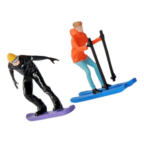 CORHAD 2 Stück Miniatur Skifahrer Figuren Handbemalt Detaillierte Wintersport Modelle für Diorama Fotografie und Sammler Realistische Ski Szene Zubehör Geschenkidee CORHAD 2 Stück Miniatur Skifahrer Figuren Handbemalt Detaillierte Wintersport Modelle für Diorama Fotografie und Sammler Realistische Ski Szene Zubehör Geschenkidee von CORHAD