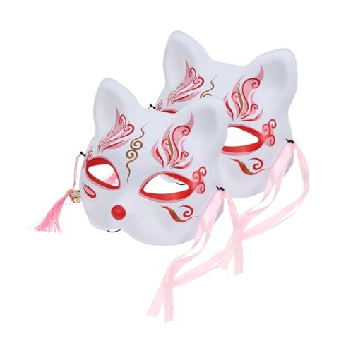 CORHAD 2 Stück Sakura Fuchs Cosplay Maske Halbgesichtsmaske Halloween Party Kostüm Zubehör Leicht und Komfortabel Vielseitig für Fasching Maskenball und Themenveranstaltungen CORHAD 2 Stück Sakura Fuchs Cosplay Maske Halbgesichtsmaske Halloween Party Kostüm Zubehör Leicht und Komfortabel Vielseitig für Fasching Maskenball und Themenveranstaltungen von CORHAD