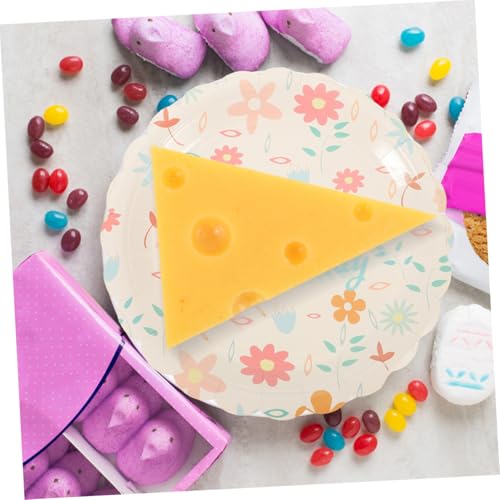 CORHAD 2 Stück Simulierte Käse Modelle Dreieckige Käseattrappen Realistische Käse Deko für Party Fotografie Küchen Zubehör Leichte Langlebige Käseplattendeko CORHAD 2 Stück Simulierte Käse Modelle Dreieckige Käseattrappen Realistische Käse Deko für Party Fotografie Küchen Zubehör Leichte Langlebige Käseplattendeko von CORHAD