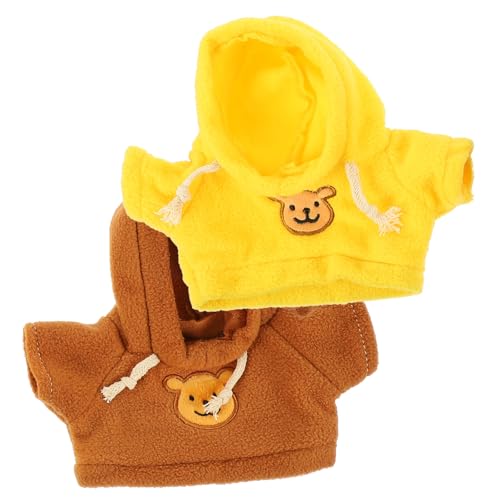 CORHAD 2 Stück Teiliges Bärenpuppen Kleidungsset aus Weichem Material Austauschbare Pullover in Gelb und Braun Kindgerechte Puppenkleidung für Kuscheltiere zum Verkleiden CORHAD 2 Stück Teiliges Bärenpuppen Kleidungsset aus Weichem Material Austauschbare Pullover in Gelb und Braun Kindgerechte Puppenkleidung für Kuscheltiere zum Verkleiden von CORHAD