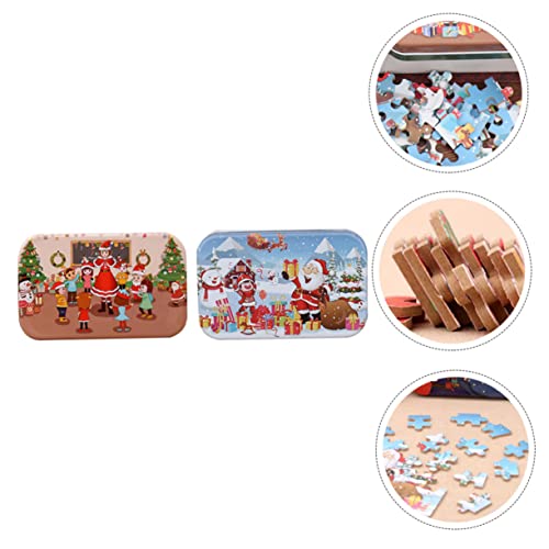 CORHAD 2 Stück Teiliges Xmas Holzpuzzle Cartoon Jigsaw Kinderpuzzle Umweltfreundliches Sicheres Material Fördert Hand Auge Koordination und Geistige Entwicklung CORHAD 2 Stück Teiliges Xmas Holzpuzzle Cartoon Jigsaw Kinderpuzzle Umweltfreundliches Sicheres Material Fördert Hand Auge Koordination und Geistige Entwicklung von CORHAD