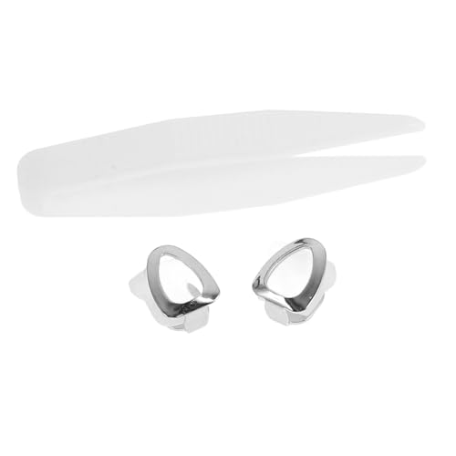 CORHAD 2 Stück Versilberte Zahnkappe Single Hip Hop Grills für Männer Frauen Cosplay Vampire Fangs Party Schmuck Modische Silberne Zähne Abnehmbare Rapper Accessoires von CORHAD