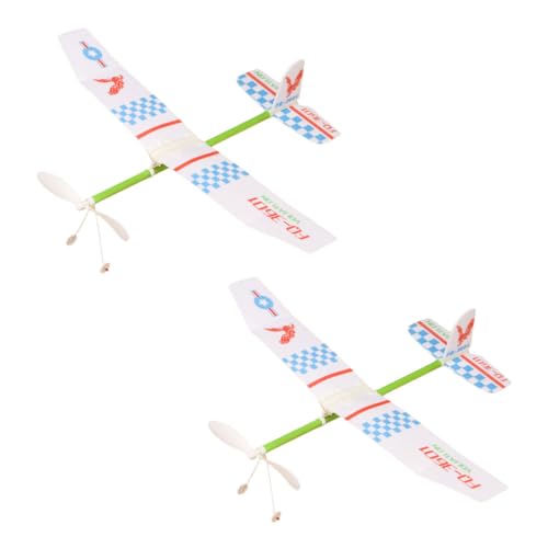 CORHAD Segelflugzeuge Für Kinder – 2 Flugzeugspielzeuge Mit Buntem Doppeldecker-Design Pädagogisches Spielzeug Für Kinder von CORHAD