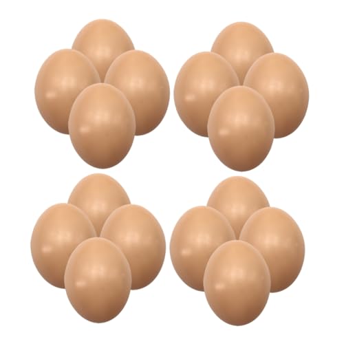 CORHAD 20 Stück Teiliges Künstliche Eier aus Robustem PP für DIY Ostereier Bemalen Vielseitige Osterdekoration Detailgetreue Simulation Wiederverwendbar für Osterparty und Fotorequisiten von CORHAD