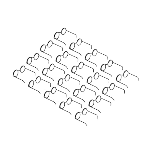 CORHAD 20 Stück Teiliges Mini Metall Puppenbrillen ohne Gläser Runde Schwarze Rahmen Puppenzubehör zum Basteln und Dekorieren für Puppenhaus und Miniaturfiguren von CORHAD