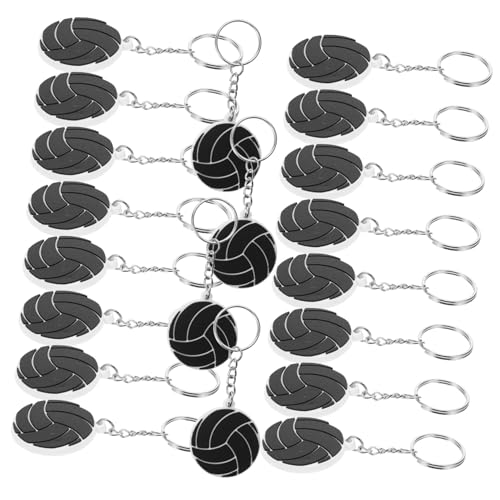 CORHAD 20 Stück Teiliges Volleyball Schlüsselanhänger PVC Schlüsselring Handtaschenanhänger Charm für Rucksäcke Taschen Partydeko für Sportfans CORHAD 20 Stück Teiliges Volleyball Schlüsselanhänger PVC Schlüsselring Handtaschenanhänger Charm für Rucksäcke Taschen Partydeko für Sportfans von CORHAD