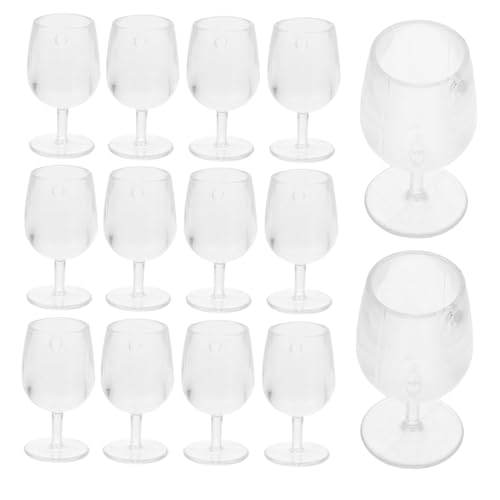 CORHAD 20Stücke Mini Weinbecher aus Kunststoff Durchsichtige Puppenhaus Zubehörteile Langlebige Mikro Lebensmittel Requisiten für Miniaturküchen und Esszimmerdekoration CORHAD 20Stücke Mini Weinbecher aus Kunststoff Durchsichtige Puppenhaus Zubehörteile Langlebige Mikro Lebensmittel Requisiten für Miniaturküchen und Esszimmerdekoration von CORHAD
