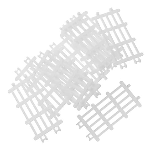 CORHAD 20Stücke Zaun Dekorative Zäune für Mikro Landschaftsprojekte DIY Garten Dekoration Robuster Kunststoff für Kunstbauernhof und Sandtischgestaltung von CORHAD