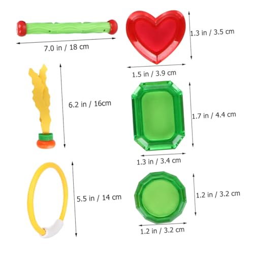 CORHAD 21 Stück Teiliges Tauchspielzeug aus Sicherem Kunststoff mit Bunten Schwimmringen und Sticks für Vielseitig Gestaltete Meeresfiguren für Schwimmtraining und Zufällige Farbe CORHAD 21 Stück Teiliges Tauchspielzeug aus Sicherem Kunststoff mit Bunten Schwimmringen und Sticks für Vielseitig Gestaltete Meeresfiguren für Schwimmtraining und Zufällige Farbe von CORHAD