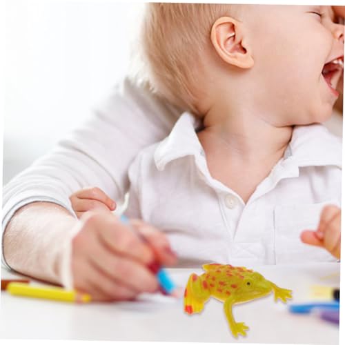 CORHAD 24 Stück Teiliges Frosch Modellspielzeug Realistische Kleine Froschfiguren für Detailreiche Frosch Dekoration Langlebige Miniatur froschstatuen für Schreibtisch und Spiel von CORHAD