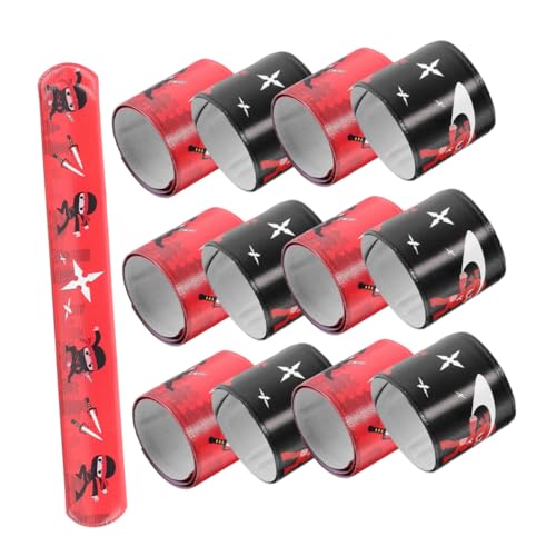 CORHAD 24 Stück Teiliges Ninja Slap Armband für Kindergeburtstag Bunte Klatscharmbänder mit Ninja motiven Partygeschenke und Beutetaschenfüller für Jungen und Mädchen CORHAD 24 Stück Teiliges Ninja Slap Armband für Kindergeburtstag Bunte Klatscharmbänder mit Ninja motiven Partygeschenke und Beutetaschenfüller für Jungen und Mädchen von CORHAD