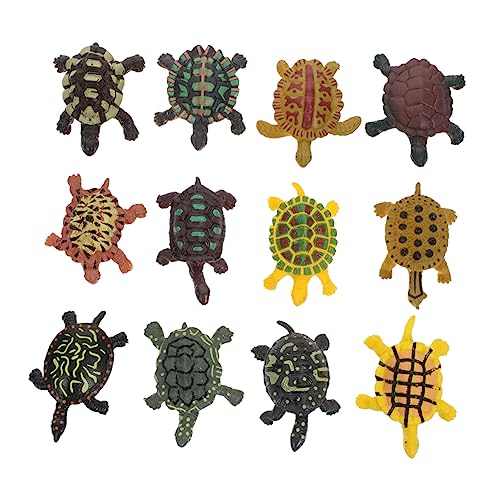 CORHAD 24Stücke Schildkrötenmodelle aus Kunststoff Realistische Simulation von Meereslebewesen für Aquarien und Dekoration als Kinderspielzeug und Lernhilfe CORHAD 24Stücke Schildkrötenmodelle aus Kunststoff Realistische Simulation von Meereslebewesen für Aquarien und Dekoration als Kinderspielzeug und Lernhilfe von CORHAD