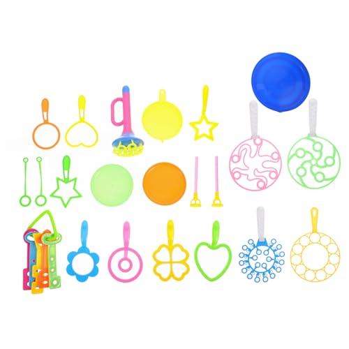 CORHAD 28 Stück Teiliges Riesen Seifenblasen Set für Große Bubble Wands für Sommerparty Langlebige Bubble Maker Stäbe Buntes Outdoor Blasen für Jungen und Mädchen von CORHAD