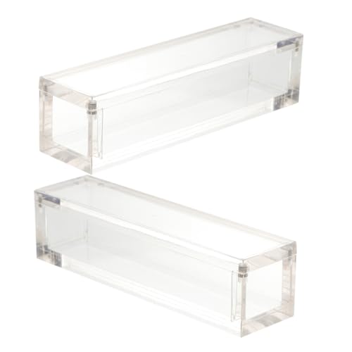 CORHAD Geschenkbox Mit Deckel 2er-Box Für Würfel -würfelbehälter Etui Würfelsammler Led RGB Transparente Acrylbox Mit Magnetverschluss Würfelboxen Mit Deckel Würfel Vitrine Durchsichtige Box von CORHAD