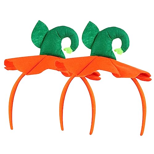 CORHAD 2Pcs Kürbis Halloween Stirnband Hut Haarband für Cosplay Kostüme für Maskerade Halloween Partys Karneval CORHAD 2Pcs Kürbis Halloween Stirnband Hut Haarband für Cosplay Kostüme für Maskerade Halloween Partys Karneval von CORHAD