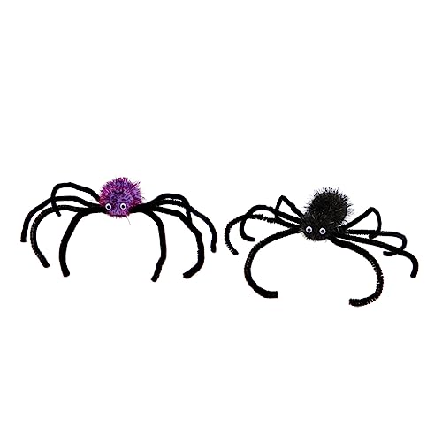 CORHAD 2St Partybevorzugung Haarschmuck Haar Haarklammern Spinnenhaar Haarnadel Haarspangen Halloween-Spinnen-Haarspange Haarspange im Spinnen-Design Mädchen schmücken Stirnband von CORHAD