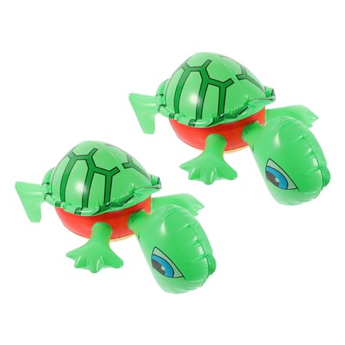 CORHAD 2Stücke Aufblasbare Schildkröte Niedliches Partyspielzeug für Strand und Veranstaltungen Einfache Handhabung Fotozubehör PVC Vielseitig Einsetzbar von CORHAD