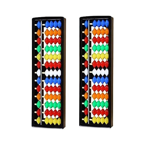 CORHAD 2Stücke Bunter Kunststoff Abacus Stellige Rechenhilfe Für Lernspielzeug Für Mathematik Im Klassenzimmer Und Zuhause Werkzeug Rechenfähigkeiten von CORHAD