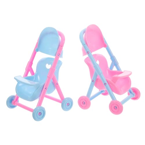 CORHAD 2Stücke Faltbarer Puppenwagen für Teiliges Lebensechtes Design Leicht und Tragbar für Fantasievolles Puppenzubehör aus Robustem Material Zusammenklappbar für Einfache CORHAD 2Stücke Faltbarer Puppenwagen für Teiliges Lebensechtes Design Leicht und Tragbar für Fantasievolles Puppenzubehör aus Robustem Material Zusammenklappbar für Einfache von CORHAD