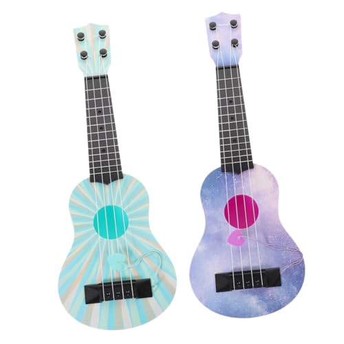 CORHAD 2Stücke Ukulele Realistisches Musikinstrument für Frühe Bildung für Kleinkinder und Anfänger Perfektes zu Geburtstagen und Feiertagen von CORHAD