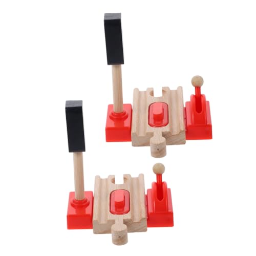 CORHAD 2pcs Hölzerne Zugstrecke Spielzeugstrecke Zubehör Für Spielzeugzugzubehör Holzstrecke Accessoires Zugspur Szenenzubehör Eisenbahnverkehrssignal -Spielzeug CORHAD 2pcs Hölzerne Zugstrecke Spielzeugstrecke Zubehör Für Spielzeugzugzubehör Holzstrecke Accessoires Zugspur Szenenzubehör Eisenbahnverkehrssignal -Spielzeug von CORHAD