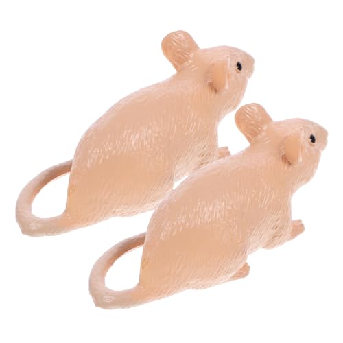 CORHAD 2st -tiermodell Realistische Mäuse Simulations- -Spielzeug Falsche Ratte Realistische Lebensechtes Tiermodell Mäusespielzeug Gefälschte Haustier Kind Plastik von CORHAD