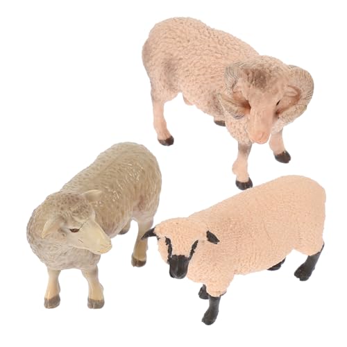 CORHAD 3 STÜCKE Teiliges Realistische Schaf Figuren aus Sicherem Material Lebensechte Tiermodelle zur Wohnraumdekoration Pädagogisches Wildtier Stilvolles Ornament für Zuhause und Schule CORHAD 3 STÜCKE Teiliges Realistische Schaf Figuren aus Sicherem Material Lebensechte Tiermodelle zur Wohnraumdekoration Pädagogisches Wildtier Stilvolles Ornament für Zuhause und Schule von CORHAD