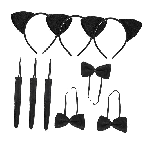 CORHAD 3 Sätze Katzenohren Haarreif mit und Schleife Niedliches Animal Cosplay Kostüm für Geeignet für Faschingsparty Halloween Karneval und Themenfeiern CORHAD 3 Sätze Katzenohren Haarreif mit und Schleife Niedliches Animal Cosplay Kostüm für Geeignet für Faschingsparty Halloween Karneval und Themenfeiern von CORHAD
