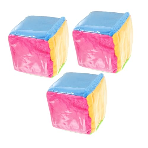 CORHAD 3 Stück Bunte Soft-dice mit Transparenten Kartentaschen Große Sechseitige Würfel Interaktive Lernwürfel für Pädagogisches für Klassenzimmer und Matheförderung von CORHAD