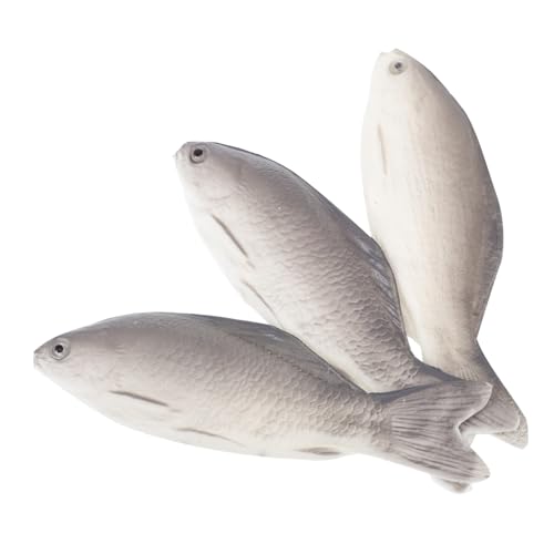 CORHAD 3 Stück Künstliche Fischmodell Deko Realistisch Gestaltete Fischfiguren für Schreibtisch und Kinderzimmer Fördert Kreativität und Farberkennung als Lernspielzeug und von CORHAD