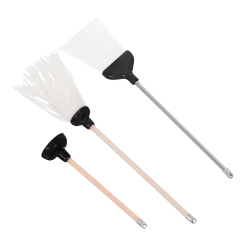CORHAD 3 Stück Mini-Reinigungswerkzeug Miniaturspielzeug für Puppenhaus Puppenhausdekoration Miniaturwerkzeuge für das Puppenhaus Mop- und Besenhandwerk Puppenhaus-Gadgets hölzern Schwarz CORHAD 3 Stück Mini-Reinigungswerkzeug Miniaturspielzeug für Puppenhaus Puppenhausdekoration Miniaturwerkzeuge für das Puppenhaus Mop- und Besenhandwerk Puppenhaus-Gadgets hölzern Schwarz von CORHAD