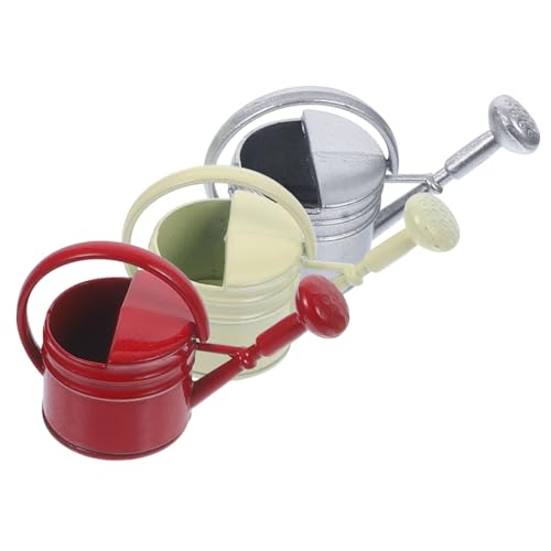 CORHAD 3 Stück Miniature Gießkanne Teiliges Mini Bewässerungsmodell für Garten Szenen für Puppenhäuser und Dekorative Zwecke Leicht und Detailreich Bringt Freude von CORHAD