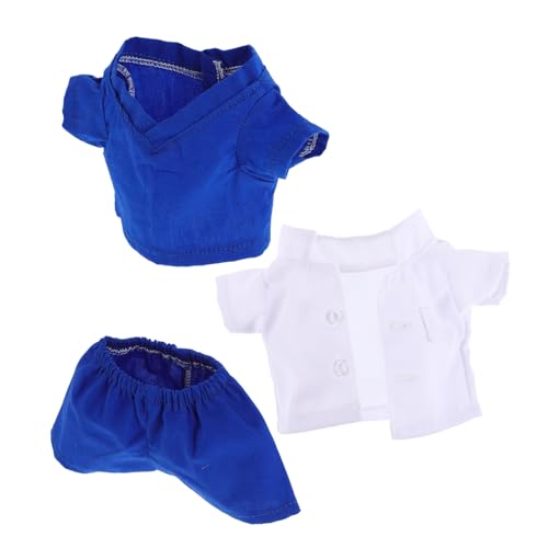 CORHAD 3 Stück Plüschtiere Kleidung Arztkostüm für Puppen Tiefblaue Arzt Outfits für Kuscheltiere Detaillierte Puppenkleidung für Kreatives Verkleiden und Fantasievolles Rollenspiel von CORHAD