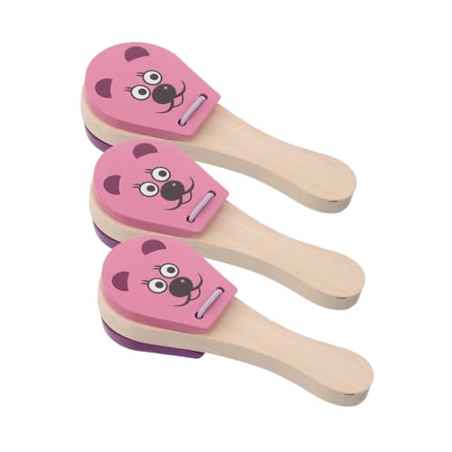 CORHAD 3 Stück Teiliges Holz Klappenspielzeug mit Mausmotiv für Kleinkinder Percussion Instrumente Frühkindlichen Musikförderung Handliche Tier Designs für Motorik und Hörentwicklung CORHAD 3 Stück Teiliges Holz Klappenspielzeug mit Mausmotiv für Kleinkinder Percussion Instrumente Frühkindlichen Musikförderung Handliche Tier Designs für Motorik und Hörentwicklung von CORHAD