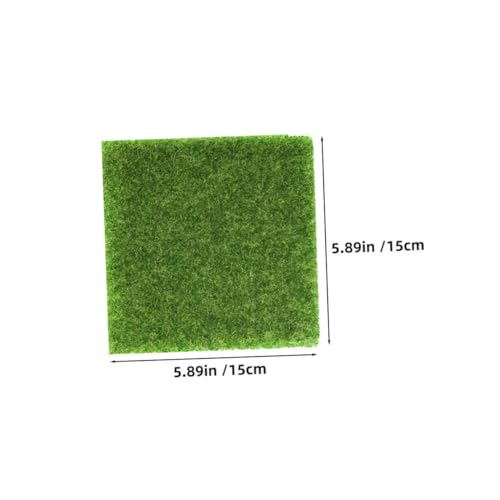 CORHAD 3 Stück Teiliges Künstlicher Grasmatten Realistische DIY Sandtisch Grasdeko Leicht Installierbare Miniatur Grasplatten für Modelllandschaft und Gartenverzierung von CORHAD