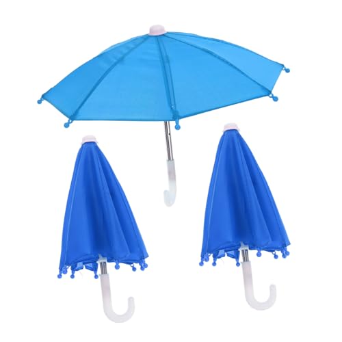 CORHAD 3 Stück Teiliges Puppen Mini Regenschirm Puppenhaus Deko Robust und Realistisch Passend für Doll House Miniature Scene Handliches Öffnen und Schließen Blau CORHAD 3 Stück Teiliges Puppen Mini Regenschirm Puppenhaus Deko Robust und Realistisch Passend für Doll House Miniature Scene Handliches Öffnen und Schließen Blau von CORHAD